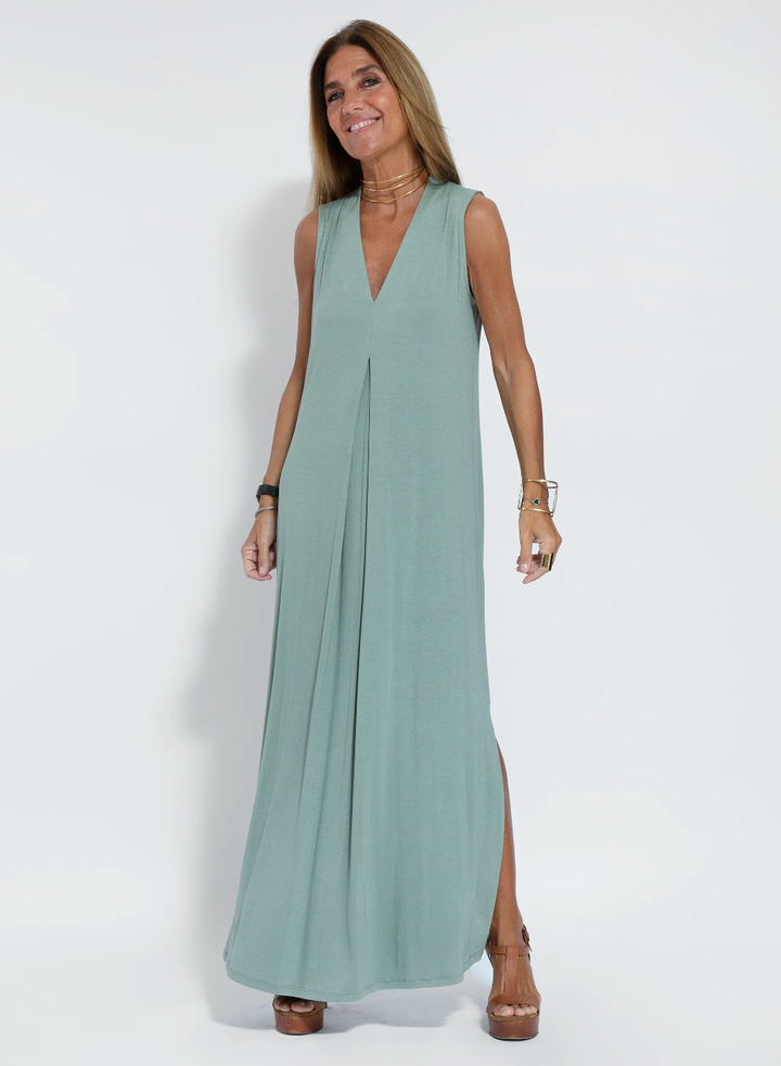 Elegantes Kleid-Weste-Set mit Schlankmachendem Schnitt für festliche Anlässe | Echoarchiv