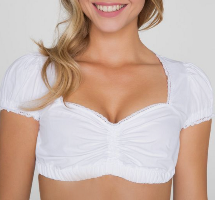 Einzigartiges Kleid mit Bluse und Schürze