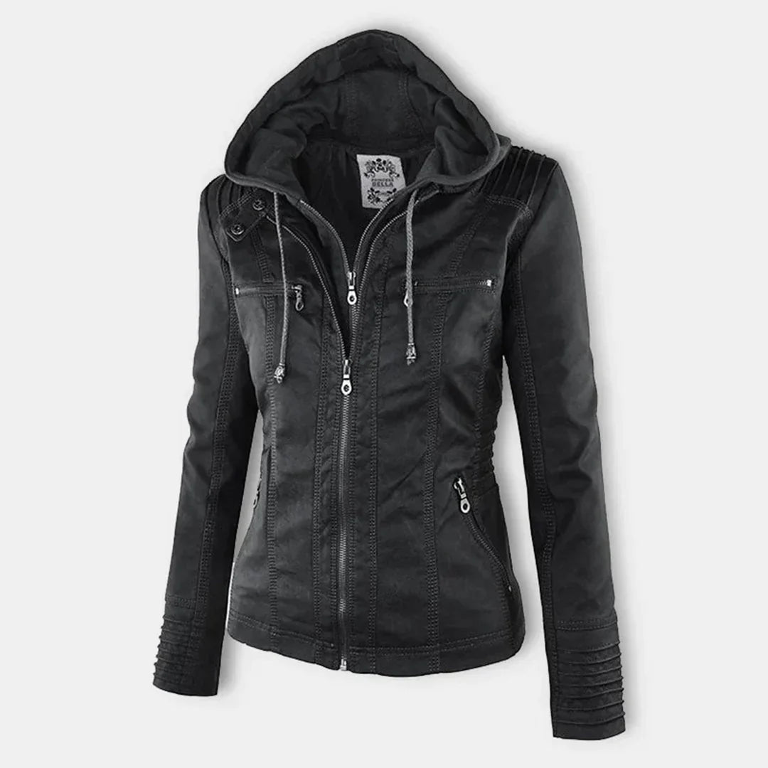 Echoarchiv | Stilvolle Motorradjacke mit Kapuze