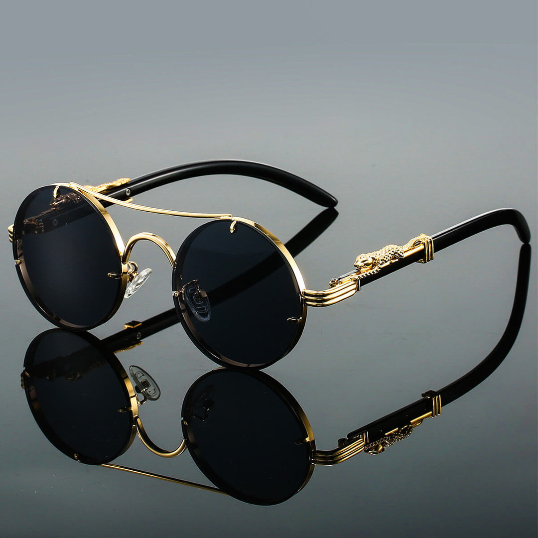 Echoarchiv | Ovale Retro Sonnenbrille Aus Metall