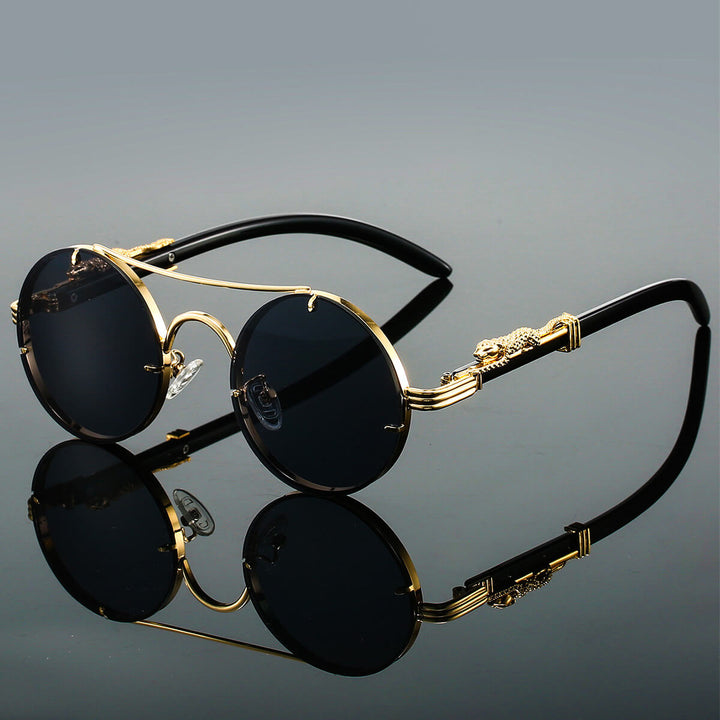 Echoarchiv | Ovale Retro Sonnenbrille Aus Metall