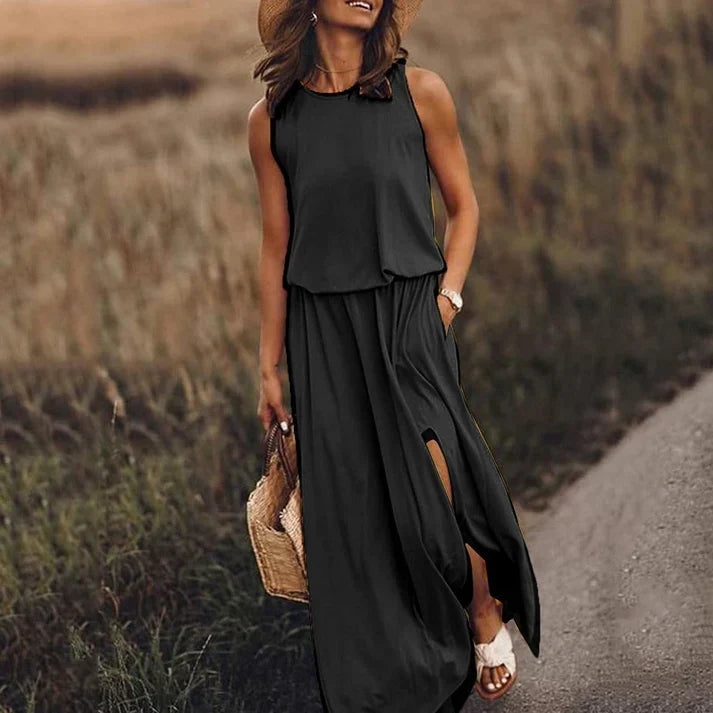 Echoarchiv – entspanntes weißes maxikleid