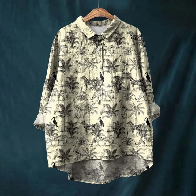 Bluse aus Baumwoll