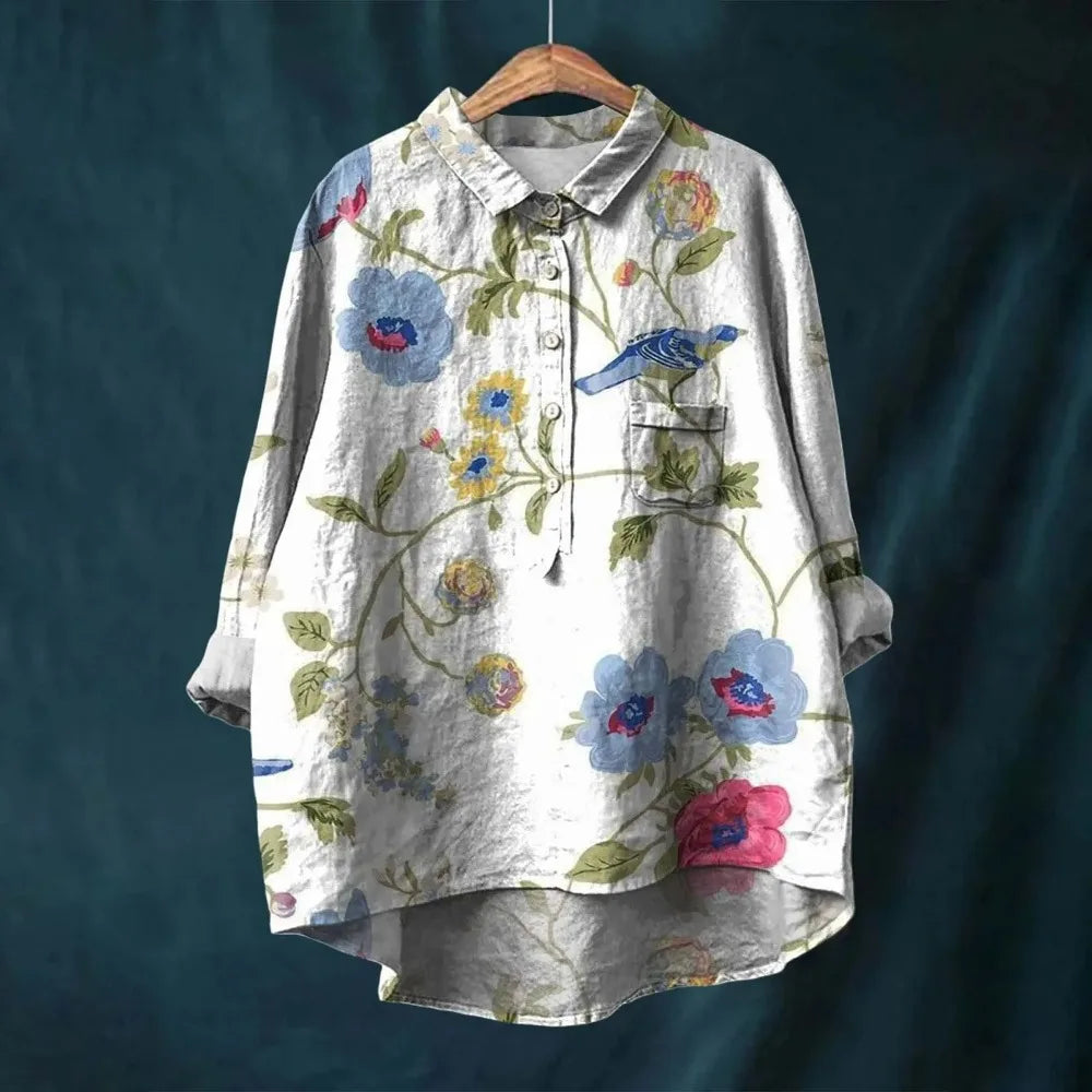 Bluse aus Baumwoll