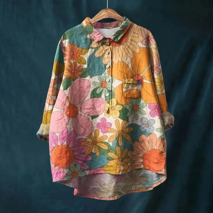 Bluse aus Baumwoll