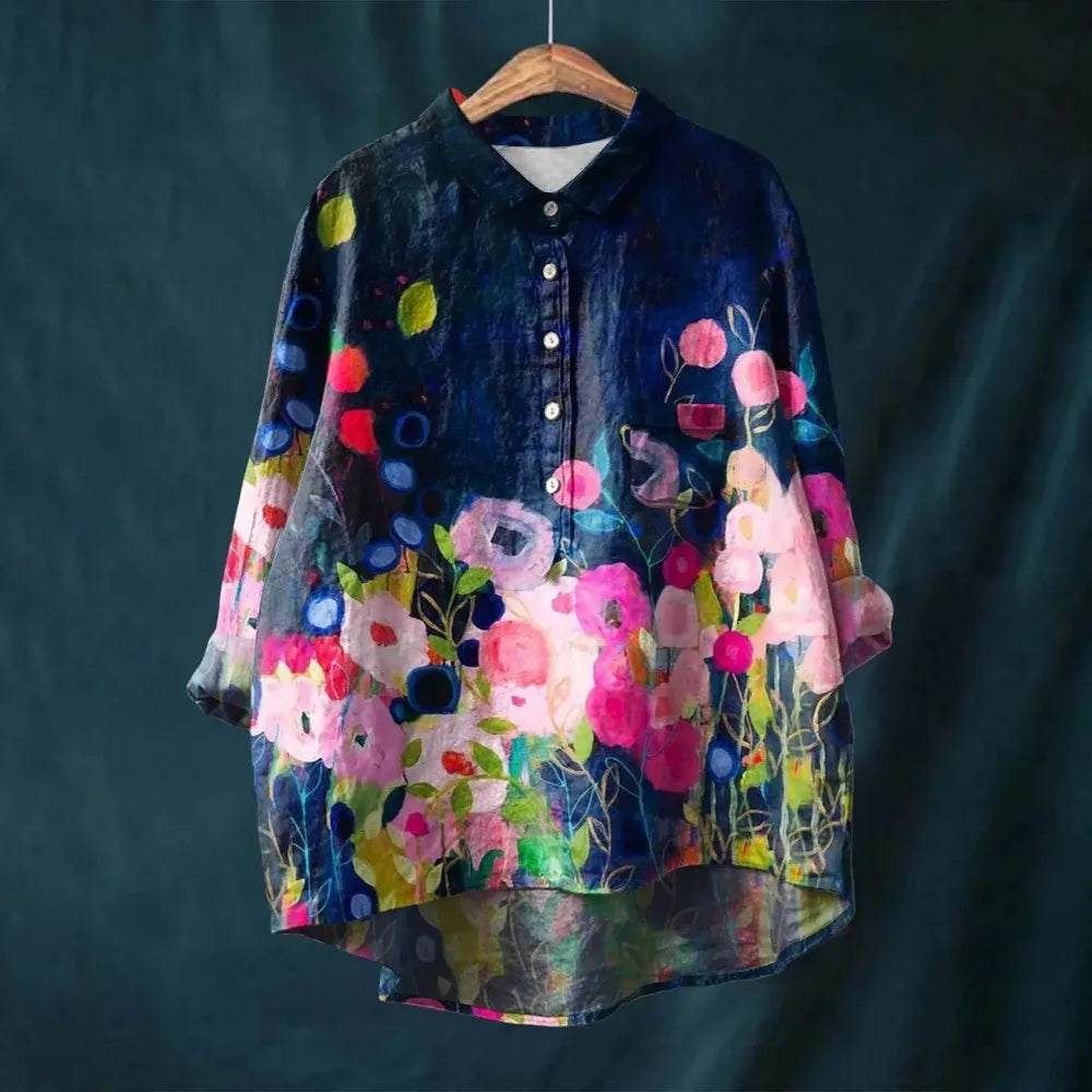 Bluse aus Baumwoll