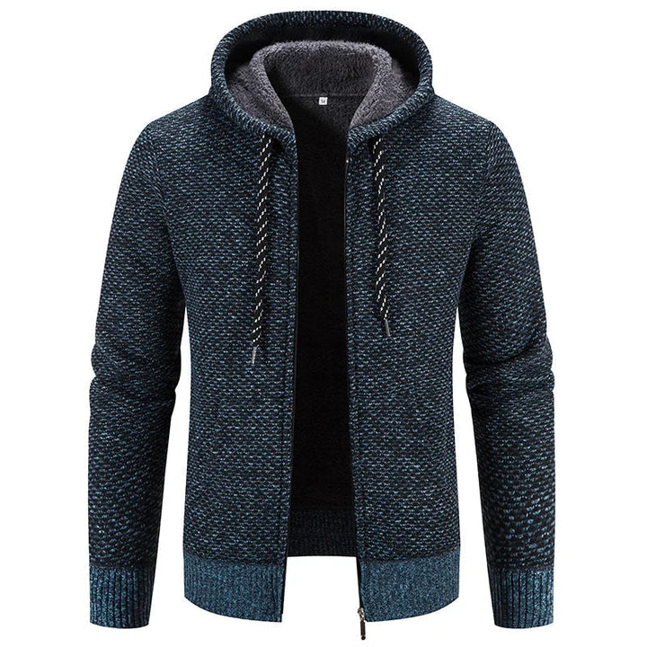 Echoarchiv - Lässige Herbst Strickjacke mit Kapuze für Männer