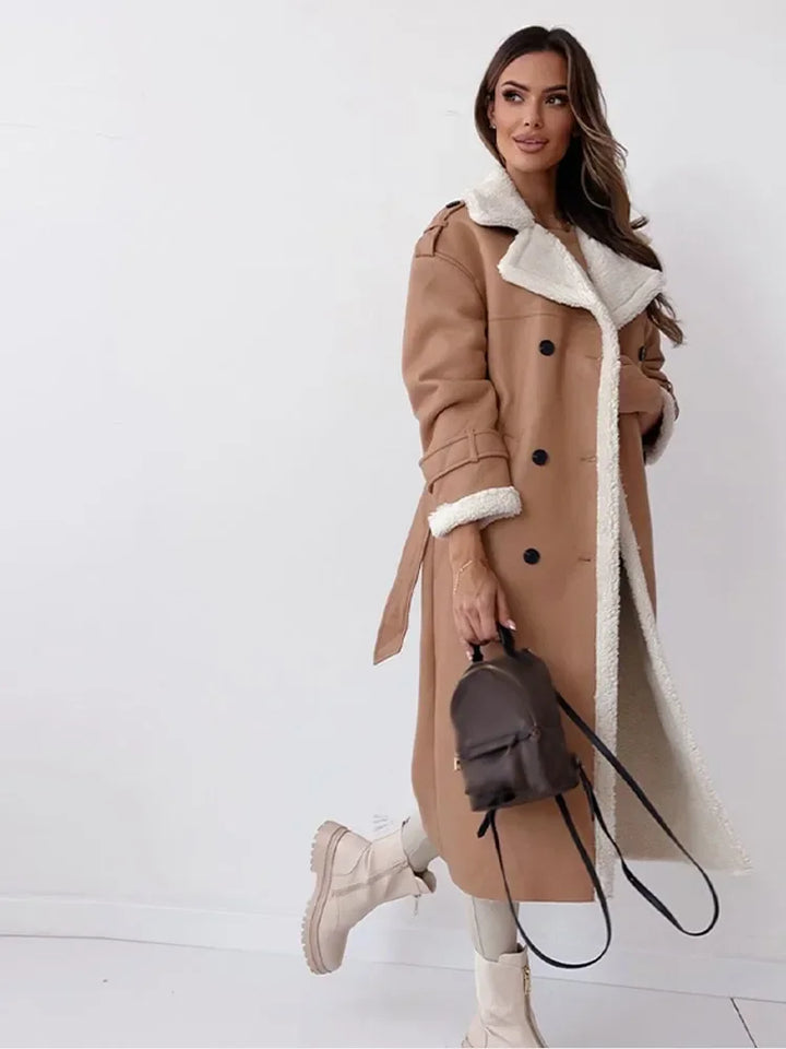 Echoarchiv | Lammfelljacke - stilvolle lange Damen Winterjacke