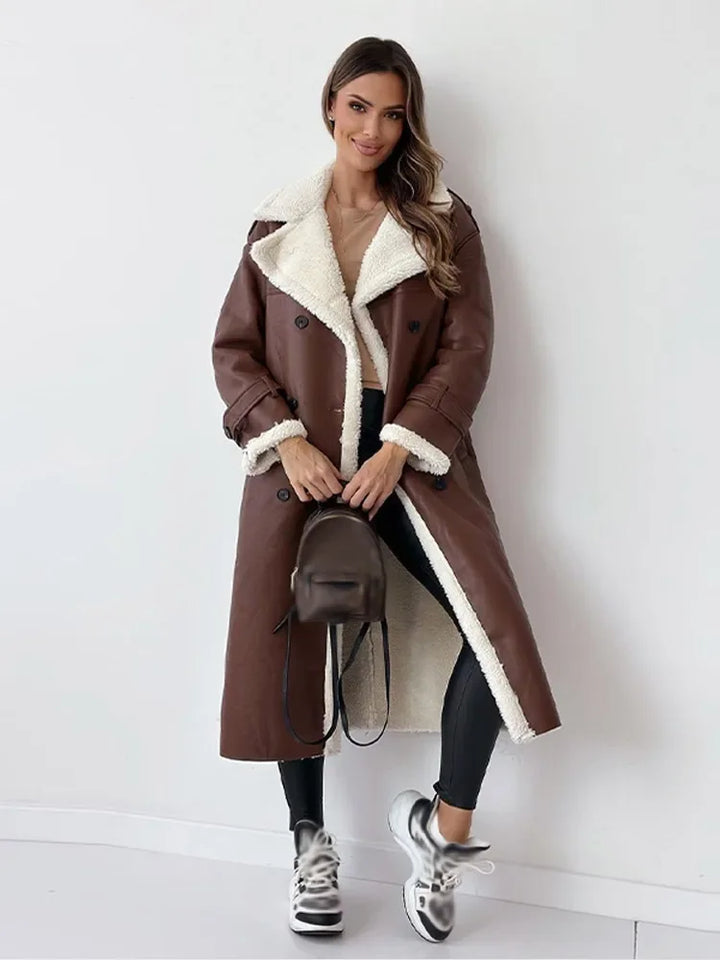 Echoarchiv | Lammfelljacke - stilvolle lange Damen Winterjacke