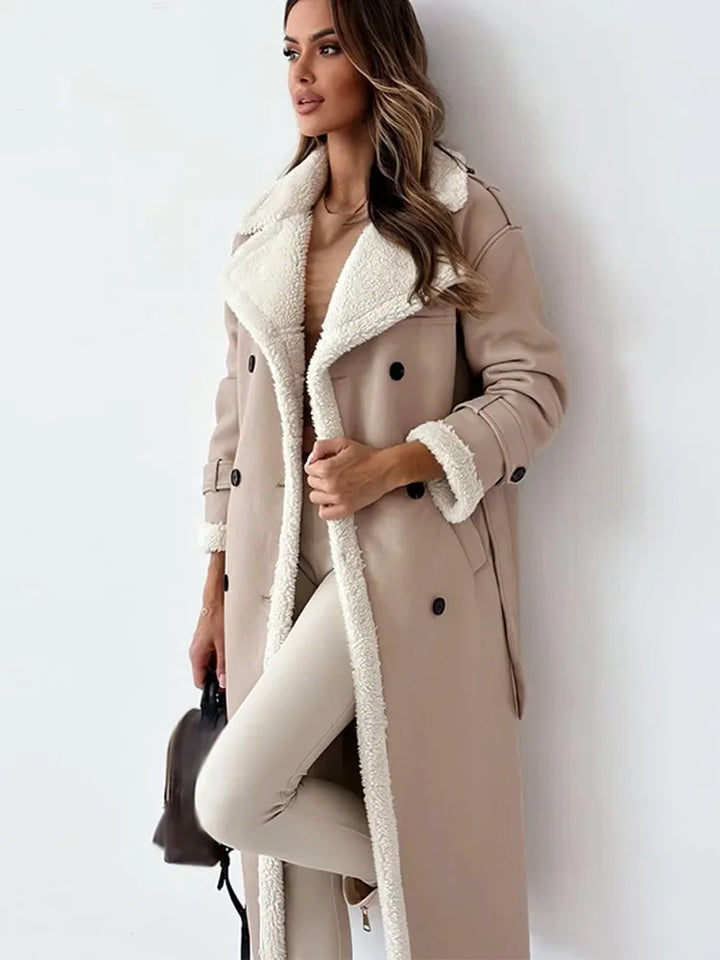Echoarchiv | Lammfelljacke - stilvolle lange Damen Winterjacke