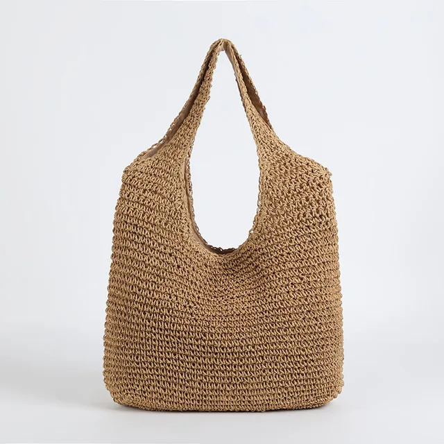 Echoarchiv | Marlene Elegante Stroh-Strandtasche