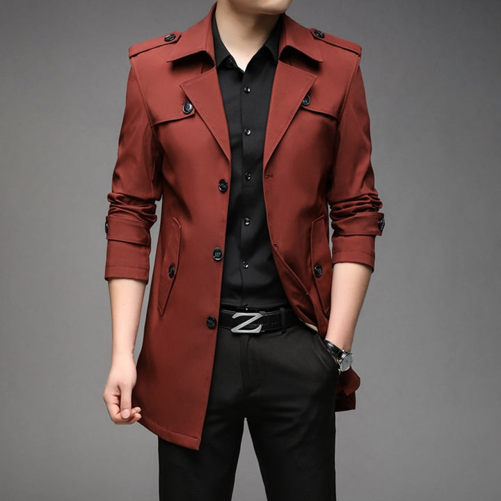 Echoarchiv | Herren Stilvoller Trenchcoat - Wasserdicht & Winddicht