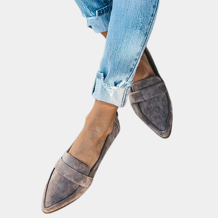 Echoarchiv | Slipper Loafers Wildlederlook für Damen