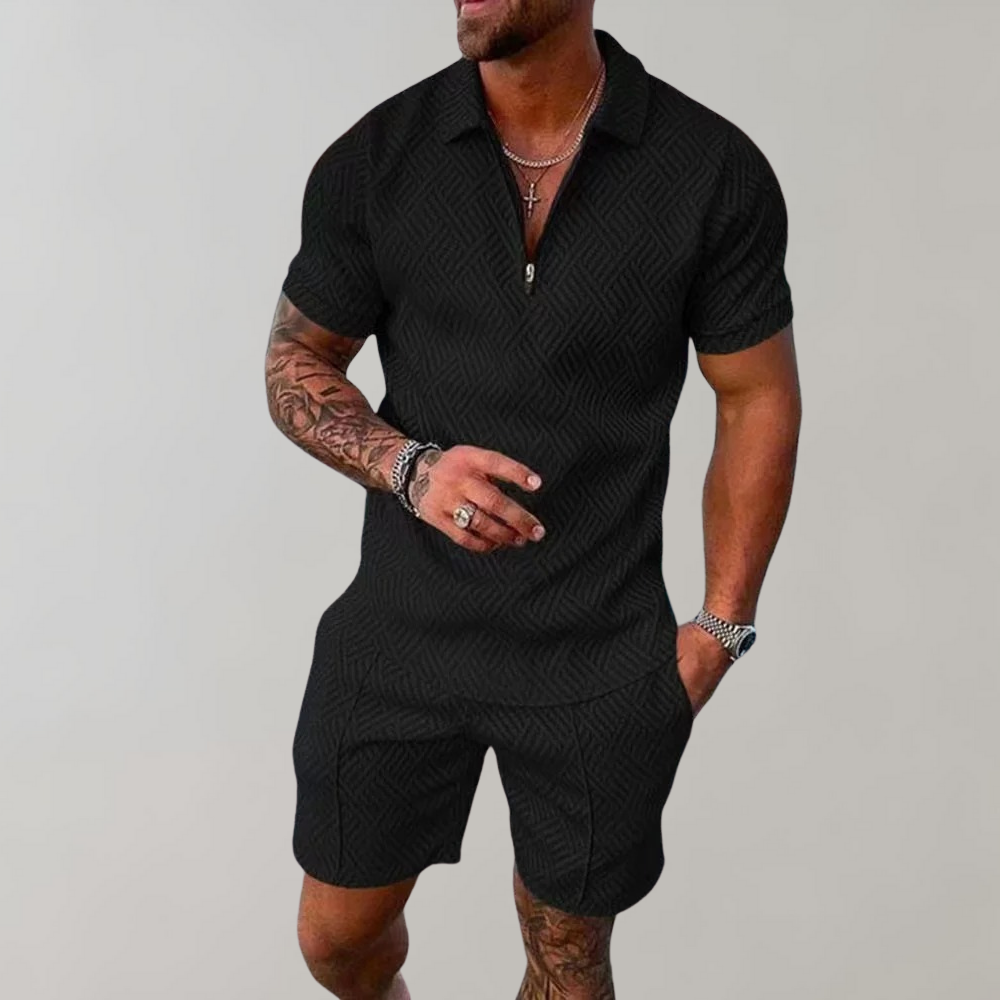 Echoarchiv | Polo- und Shorts-Set für Herren