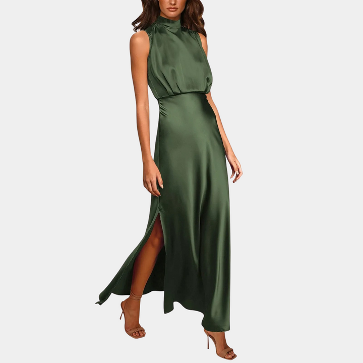 Echoarchiv | Elegantes Damenkleid Mit Schlitz