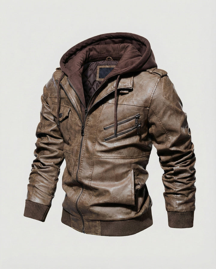 Stilvolle Herrenjacke mit Kapuze
