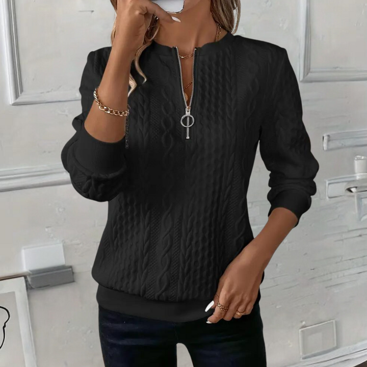 Echoarchiv | Weicher Casual-Pullover Mit Textur Für Damen