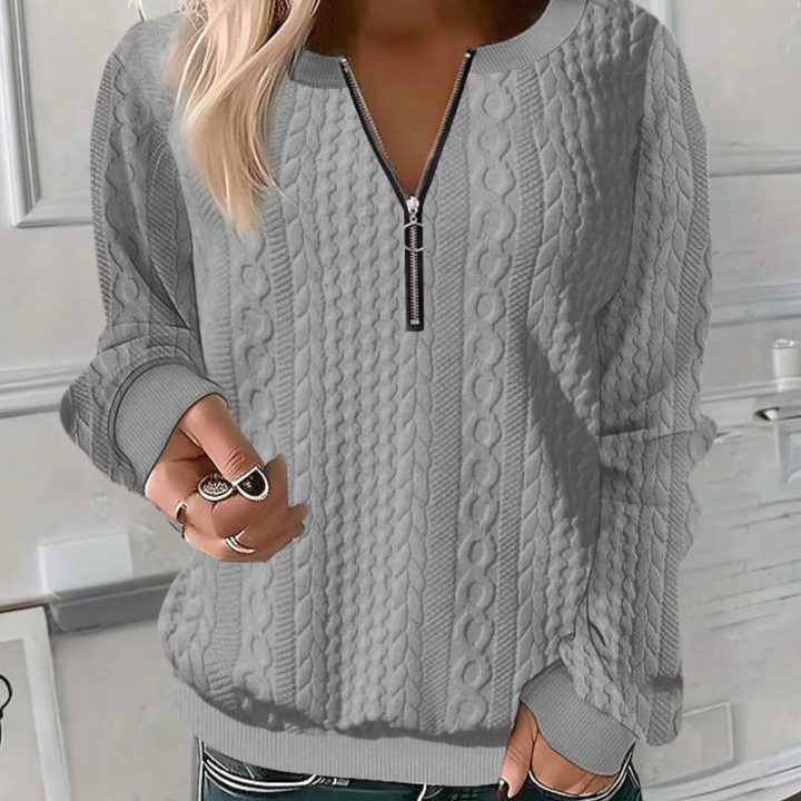 Echoarchiv | Weicher Casual-Pullover Mit Textur Für Damen
