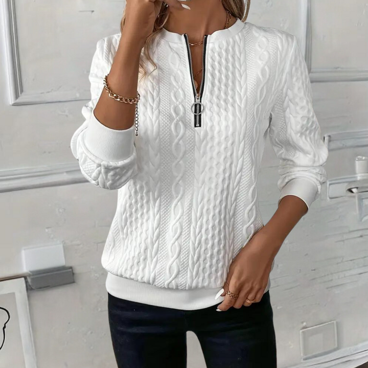 Echoarchiv | Weicher Casual-Pullover Mit Textur Für Damen