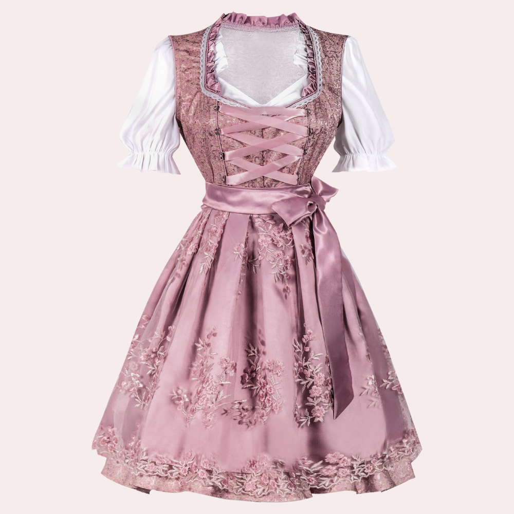 Echoarchiv | Damen Dirndl mit Feiner Blumenapplikation