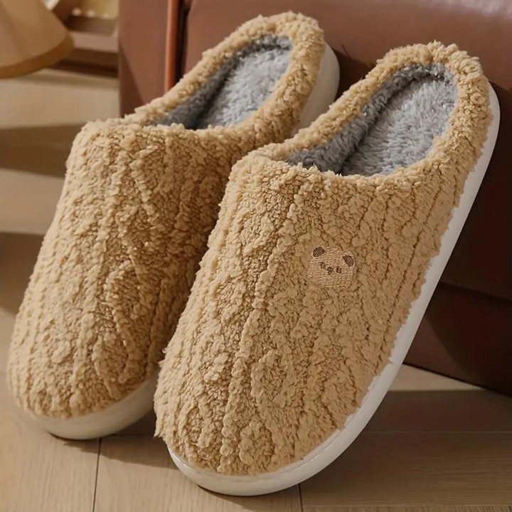 Warme Bequeme Winter Hausschuh mit Lustigem Druck – Lioré