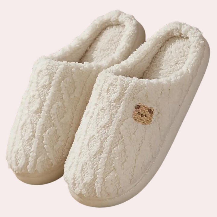 Warme Bequeme Winter Hausschuh mit Lustigem Druck – Lioré