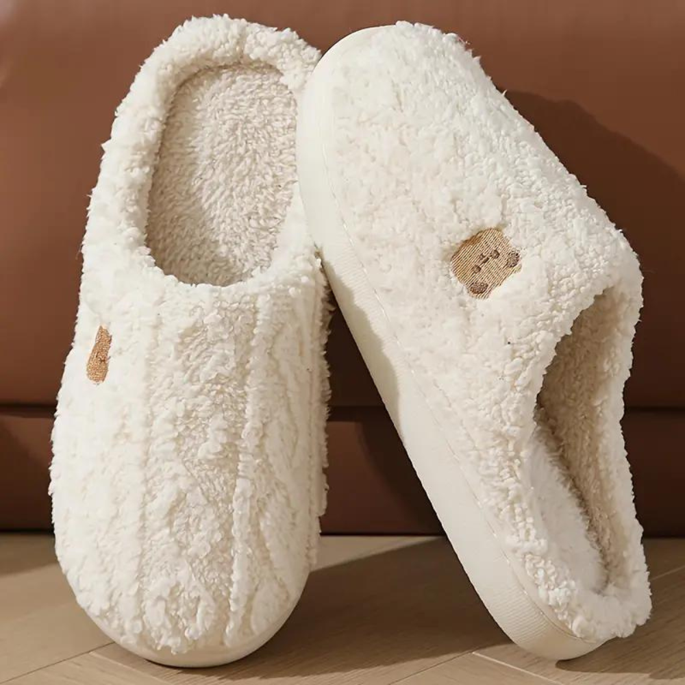 Warme Bequeme Winter Hausschuh mit Lustigem Druck – Lioré