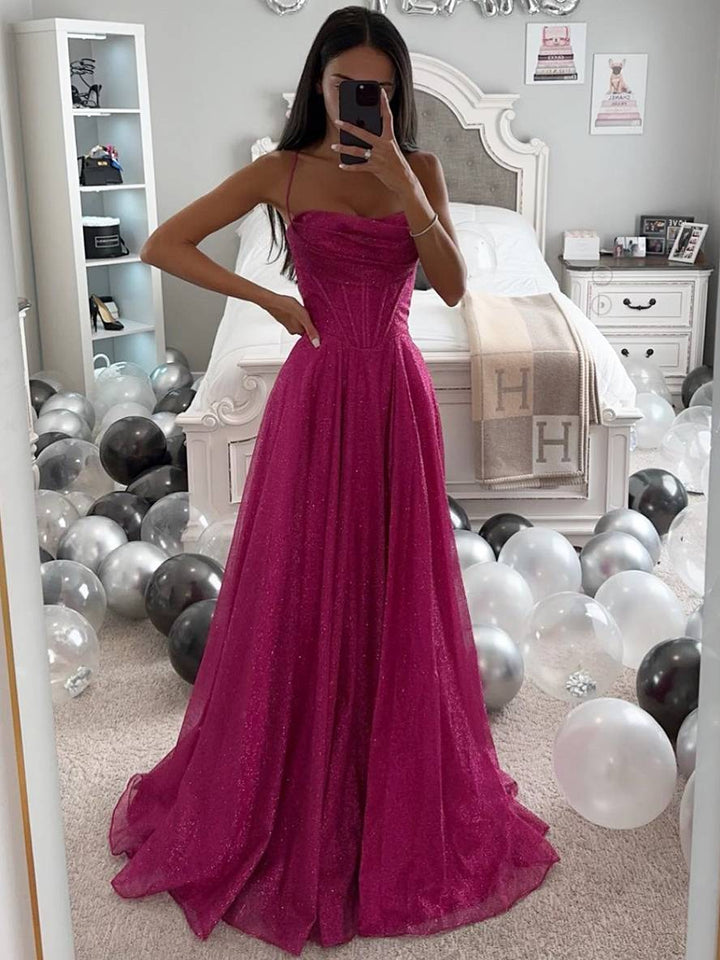 Echoarchiv | Lange Kleid Bräunung mit Feinern Trägern Ärmellos Damen Elegant Abend Zeremonie