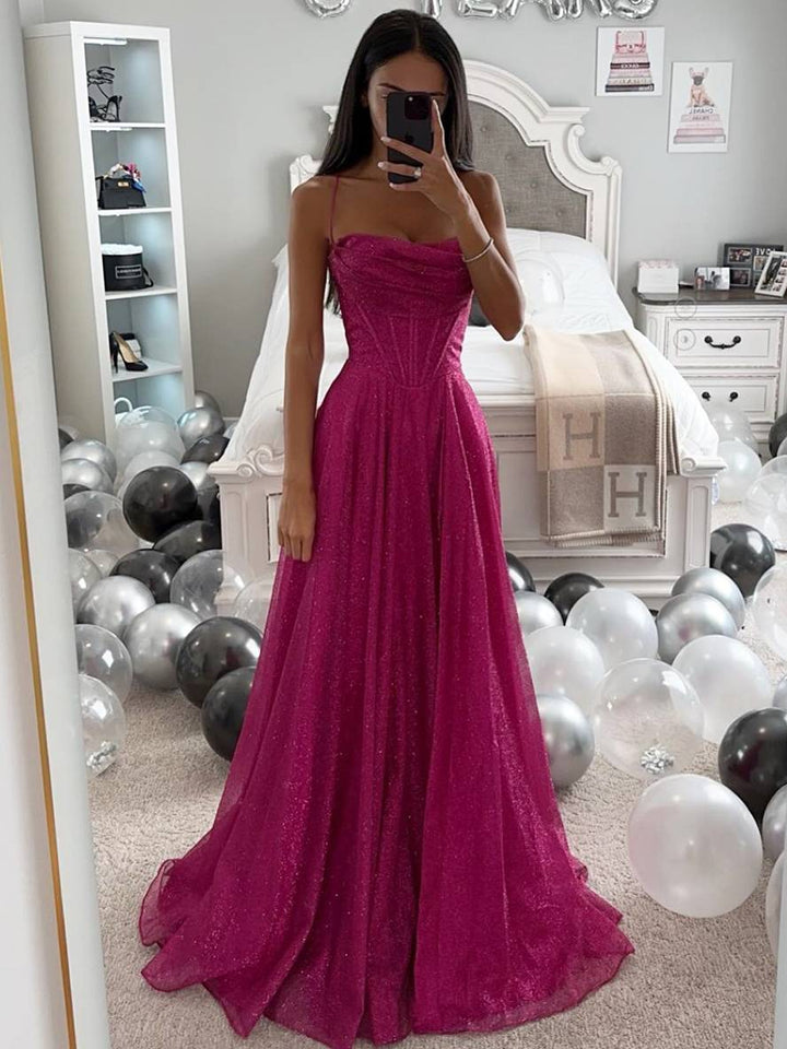 Echoarchiv | Lange Kleid Bräunung mit Feinern Trägern Ärmellos Damen Elegant Abend Zeremonie