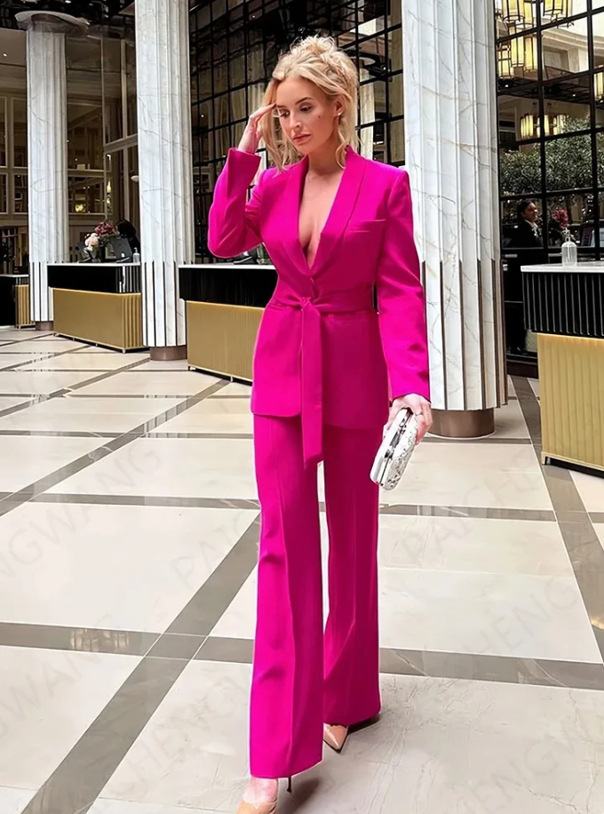 Echoarchiv | Stylisches Blazer Set für Frauen - Blazer Jacke+Hose