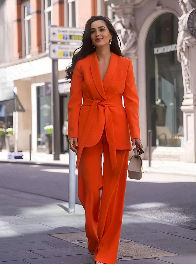 Echoarchiv | Stylisches Blazer Set für Frauen - Blazer Jacke+Hose
