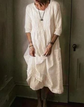 Echoarchiv | Oversize Kleid aus Baumwolle für Frauen