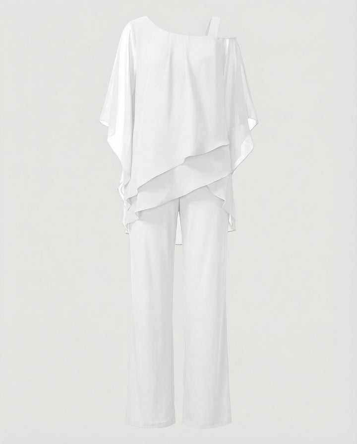 Elegantes Chiffon Abendset Damen | Echoarchiv