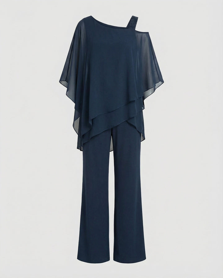 Elegantes Chiffon Abendset Damen | Echoarchiv