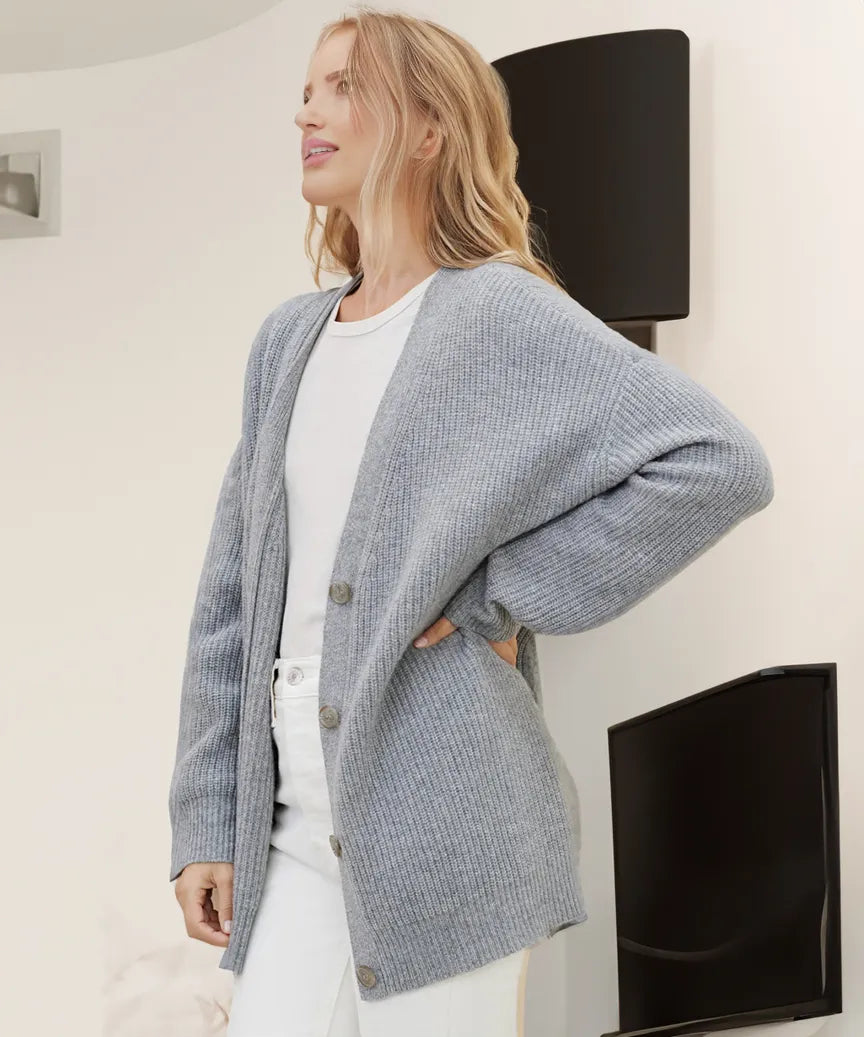Florinda Cocoon Strickjacke – Veloura