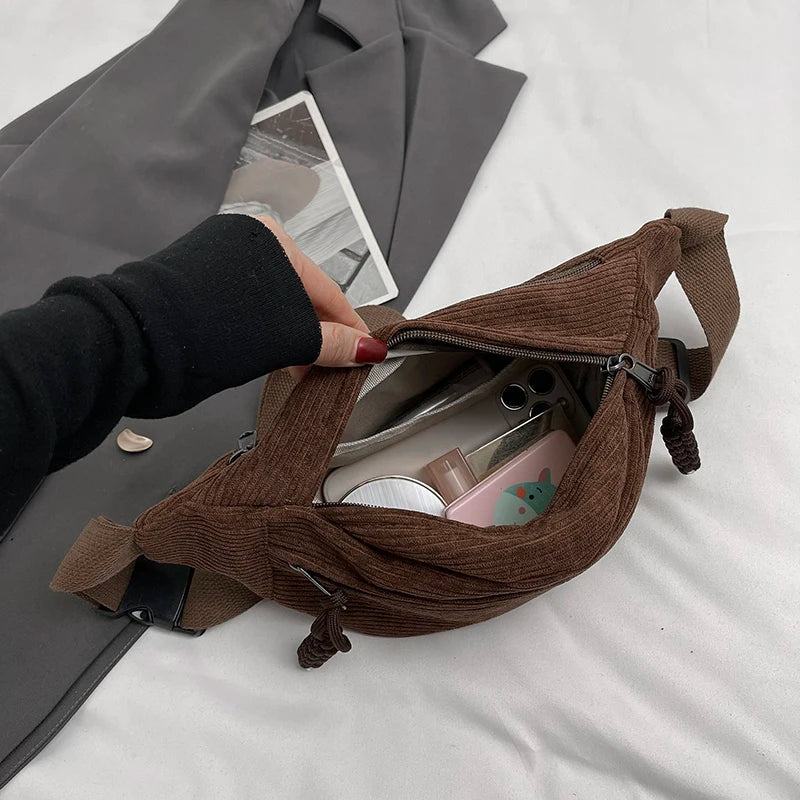 Lässige Cordtasche für Damen – Avelisse