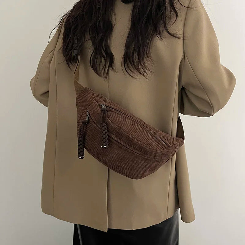Lässige Cordtasche für Damen – Avelisse