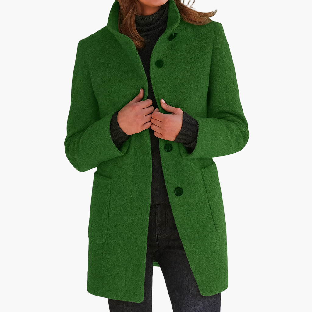 Damen Textil Kurzmantel mit Echoarchivrnem & Elegantem Design | Echoarchiv