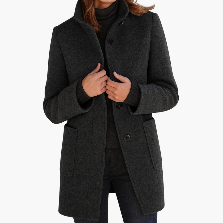 Damen Textil Kurzmantel mit Echoarchivrnem & Elegantem Design | Echoarchiv