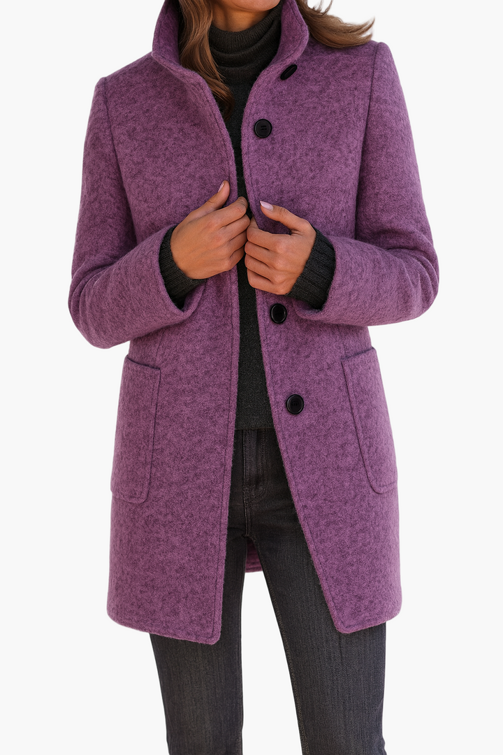 Damen Textil Kurzmantel mit Echoarchivrnem & Elegantem Design | Echoarchiv