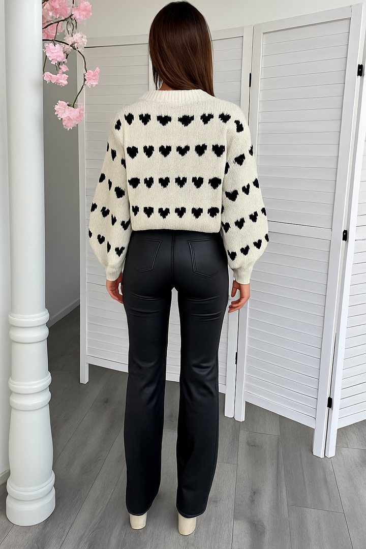 Echoarchiv | Lederlook Auslaufende Hose