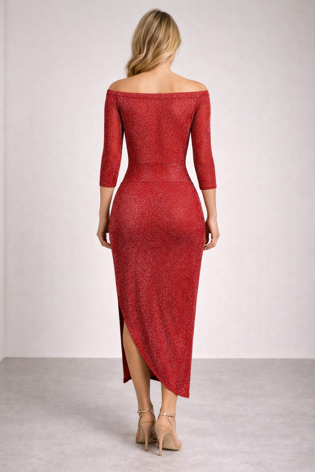Glänzendes Kleid für Frauen