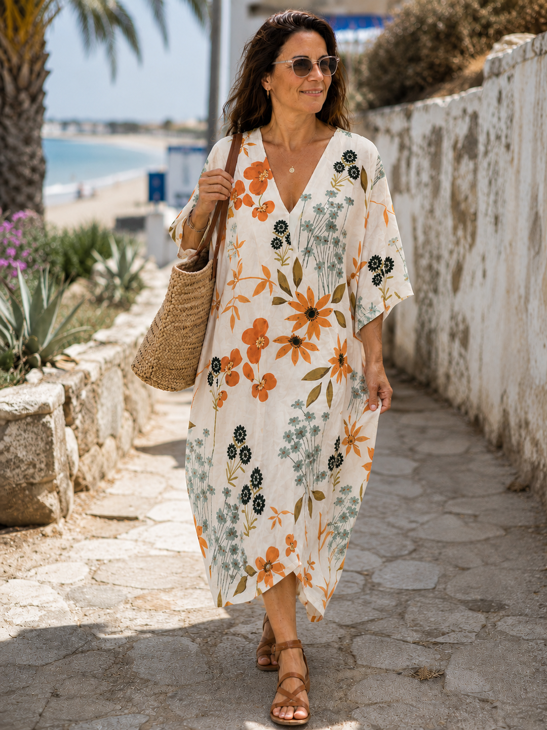 Echo Archiv | Buntes Sommerkleid Mit Blumen