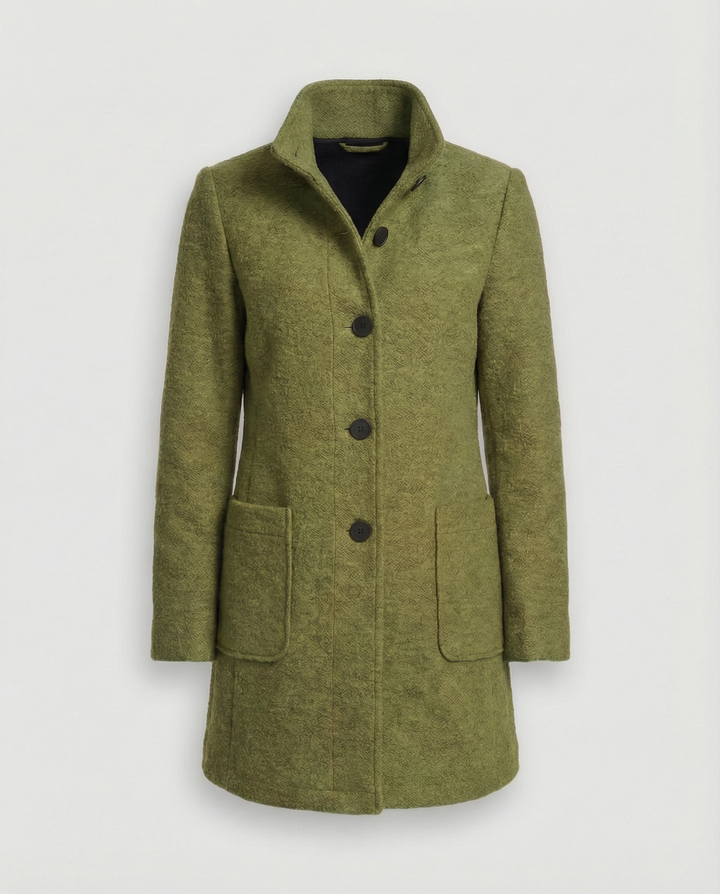 Damen Textil Kurzmantel mit Echoarchivrnem & Elegantem Design | Echoarchiv
