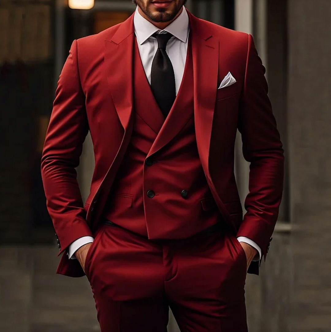 Herren Smoking 3-teilig - Blazer, Weste & Hose – Marzano