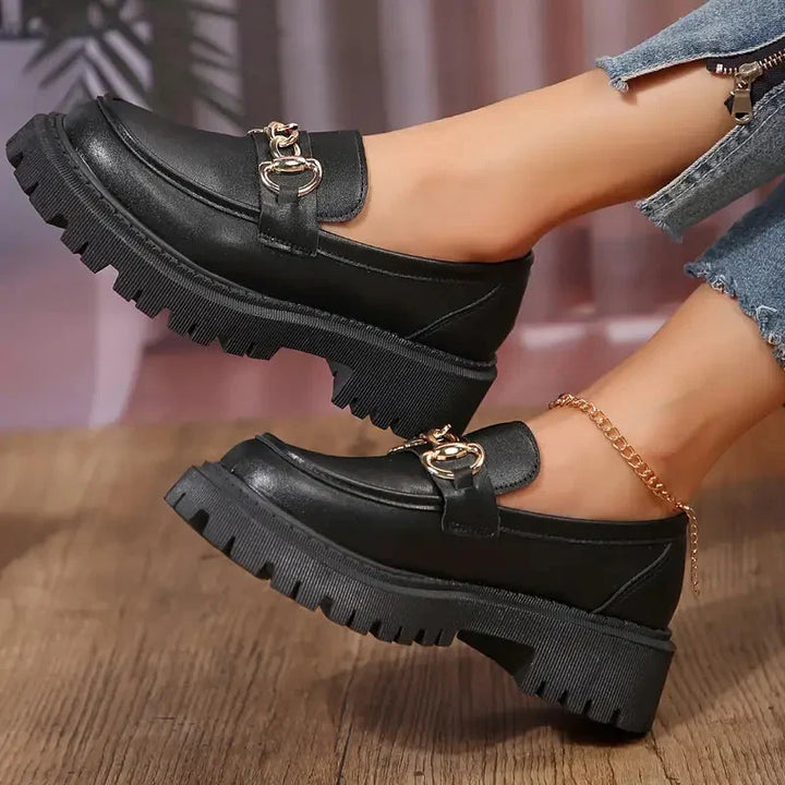 Chunky Loafers, Slip-On, Dekorationskette, Damenschuhe, Plattformschuhe Echoarchiv