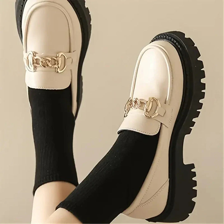 Chunky Loafers, Slip-On, Dekorationskette, Damenschuhe, Plattformschuhe Echoarchiv