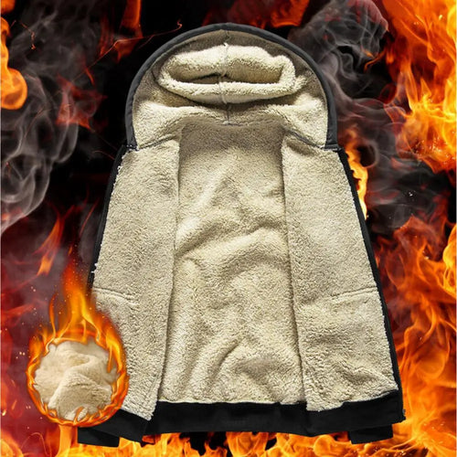 Echoarchiv | Hoodie aus Lambswool - warmes & weiches SwEchoarchivtshirt mit Kapuze und plüschigem Futter für den Winter