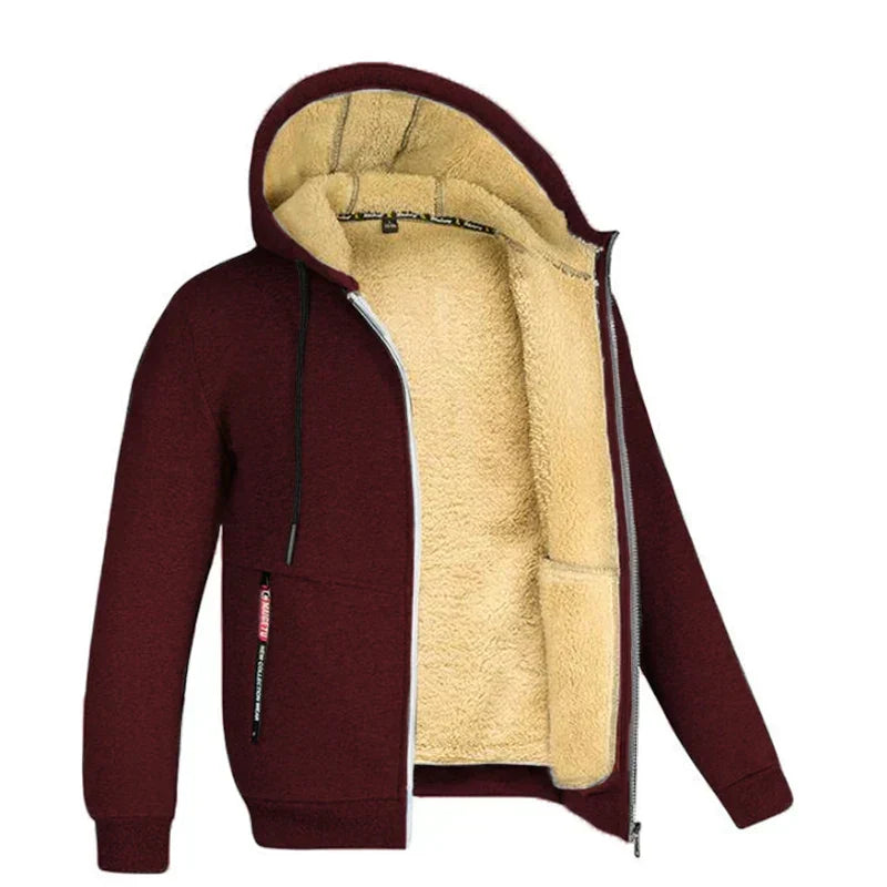 Echoarchiv | Hoodie aus Lambswool - warmes & weiches SwEchoarchivtshirt mit Kapuze und plüschigem Futter für den Winter