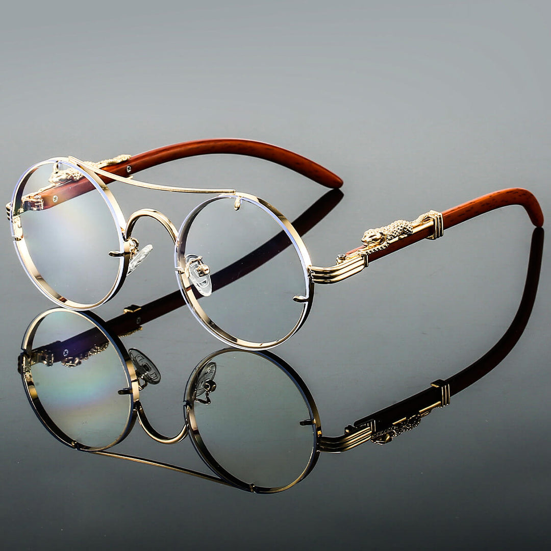Echoarchiv | Ovale Retro Sonnenbrille Aus Metall